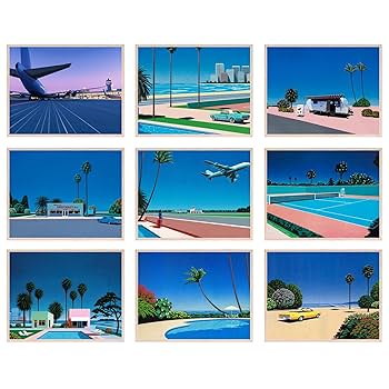 Amazon.co.jp: Bigwig Prints 永井弘アート - Vaporwave 美的